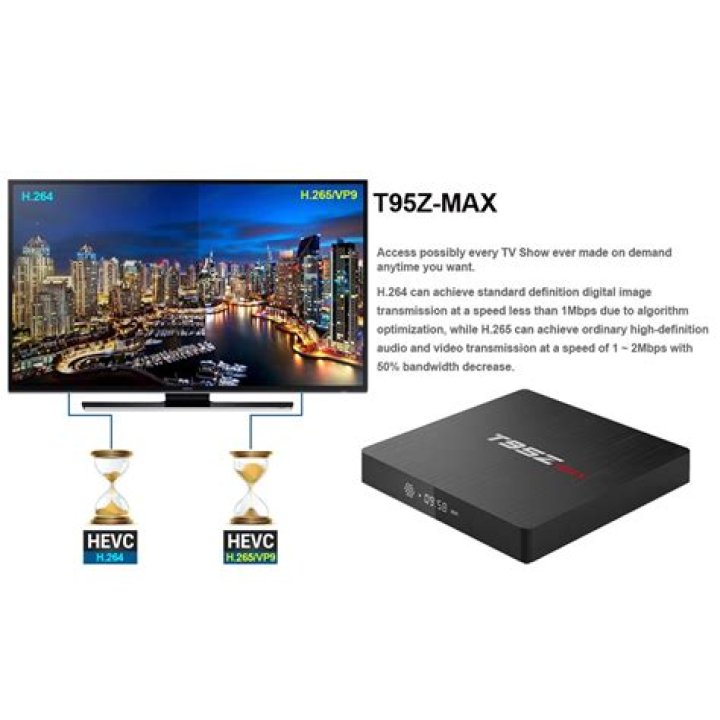 Tvbox T95z Max Smart Tv 3 32gb S912 Kodi Pelis Ddr4 Series 1,990.00