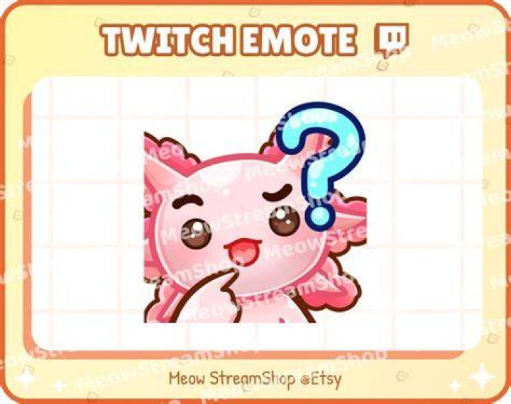 Twitch Emote / Cute Axolotl Emotes Pack 2 clown RIP Lurk Etsy in 2022