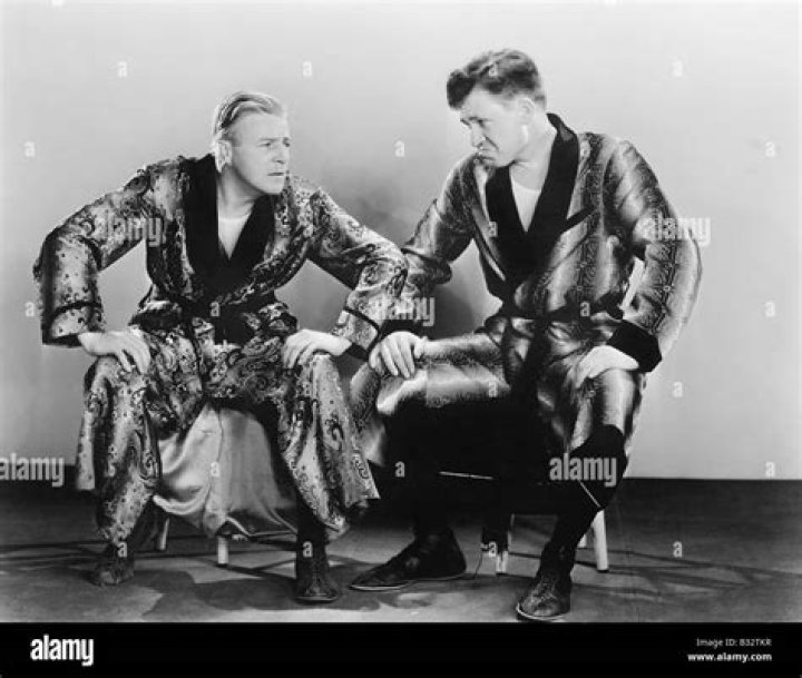Two mature men staring at each other Stock Photo Alamy