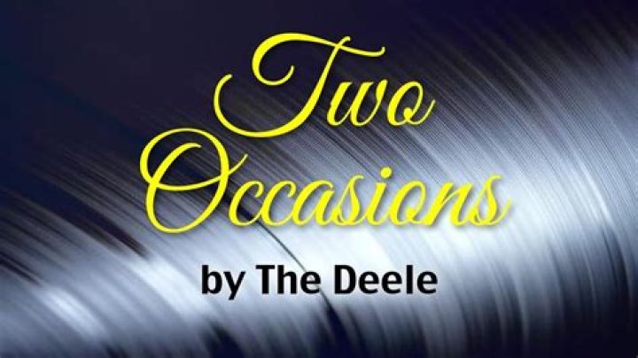 Two Occasions The Deele (Lyrics) YouTube