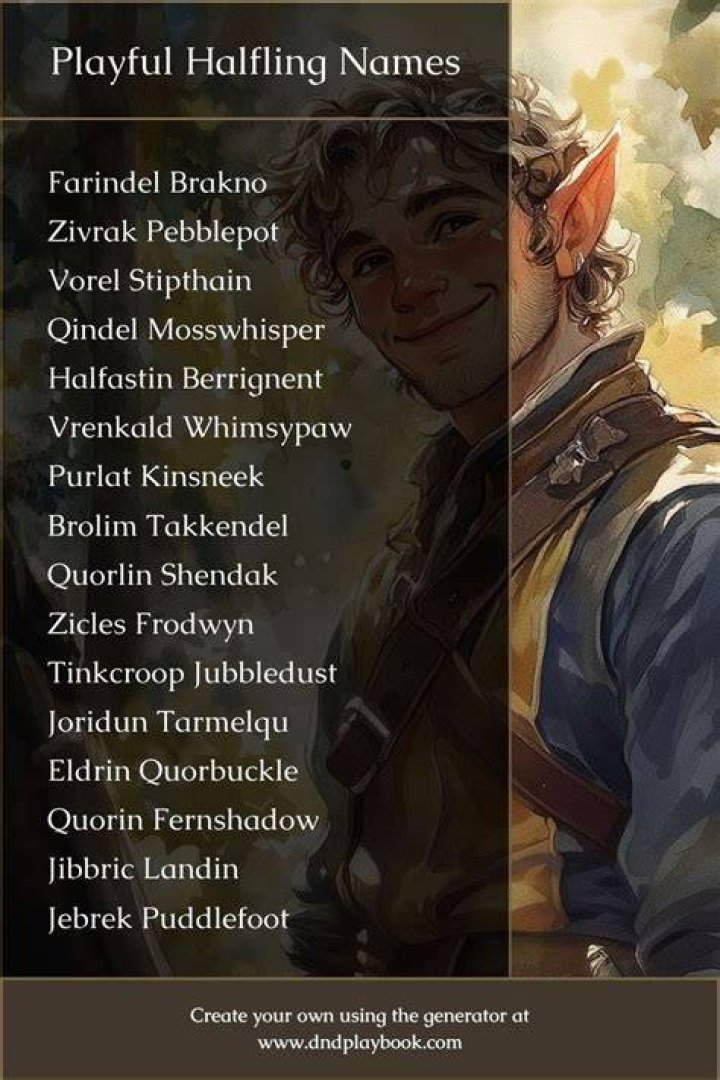 Unveil The Enchanting World Of Halfling Names In Dungeons & Dragons