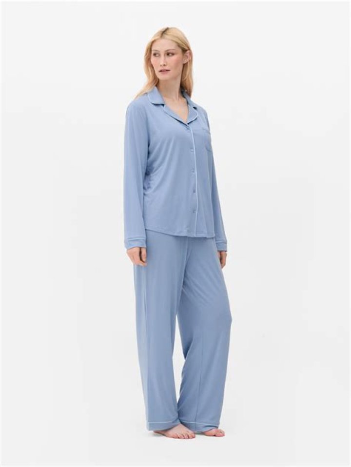 VALERIE SKY BLUE MODAL PYJAMA SET Marine Tales