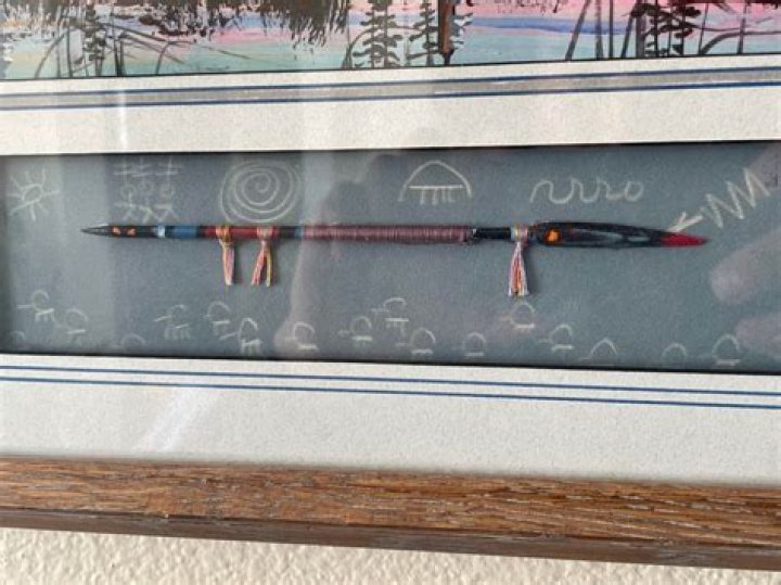 Vintage 1949 framed Straight Arrow Radio Program Bandana Nabisco