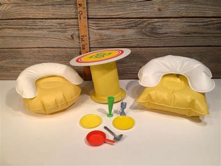 Vintage Mattel Barbie blow up furniture 70' Etsy