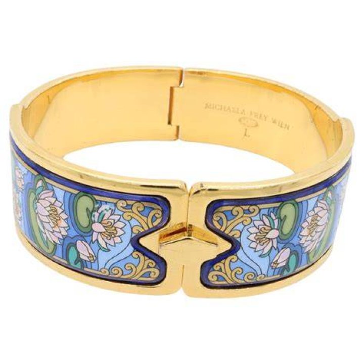 Vintage Michaela Frey Wille Enamel Bangle Gem