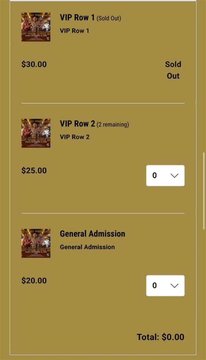 VIP Row 2