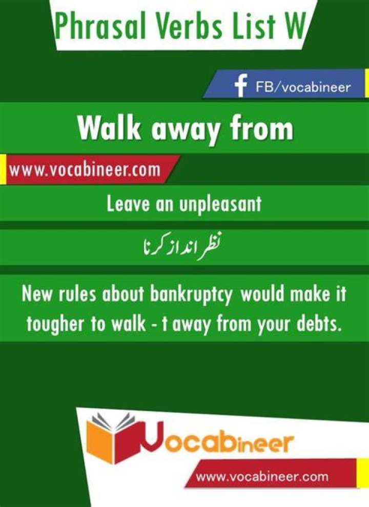 WALK AWAY FROM Phrasal Verb WALK AWAY FROM Definition, Meaning and