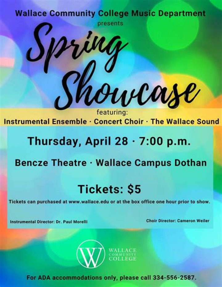 Wallace Community College Dothan Spring Showcase Alabama Community