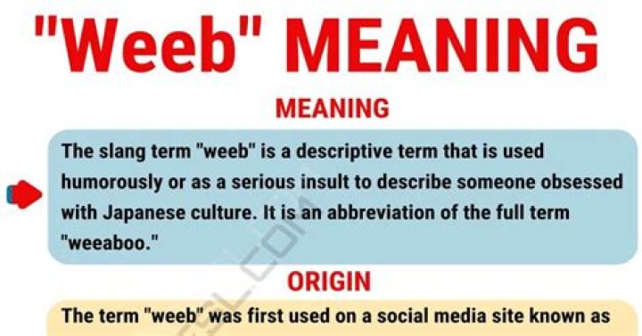Weeb Meaning What Does This Popular Slang Mean? &bull; 7ESL