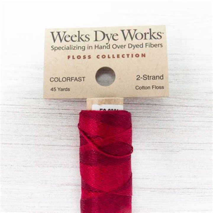 Weeks Dye Works 2 Strand Floss Mascara Floss, Embroidery floss