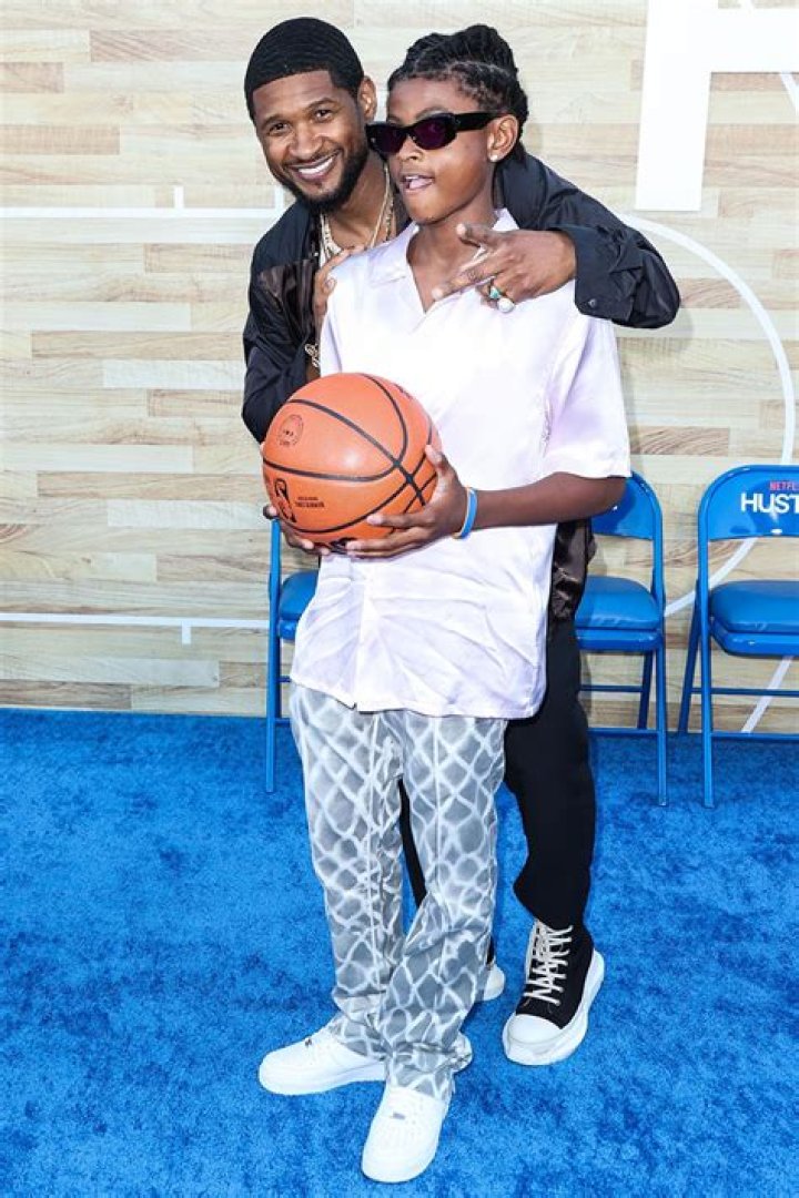 Westwood, CA Usher and Usher &ldquo;Cinco&rdquo; Raymond V attend the Los Angeles