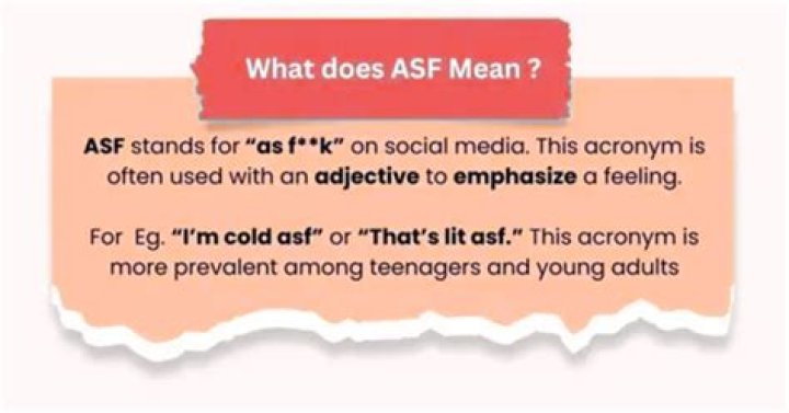 What Does Asf Mean Text