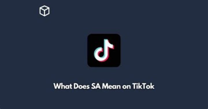 What Does SA Mean on TikTok Programming Cube