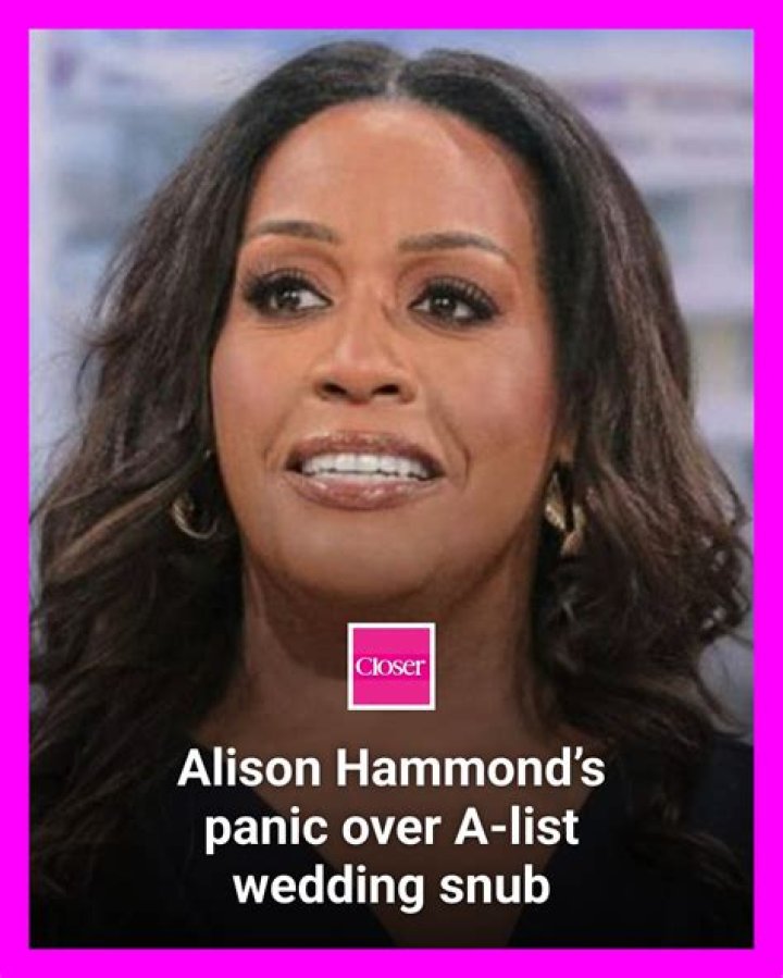 When Alison Hammond married &lsquo;The Rock&rsquo; Dec 2017 The Dots