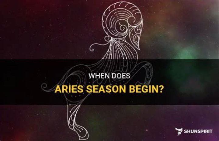 When Does Aries Season Begin? ShunSpirit