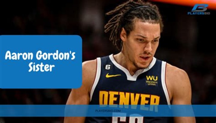Who Is Elisabeth Gordon? Aaron Gordon Sister Family Tree QuickBlog