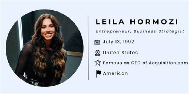 Who Is Leila Hormozi? Unraveling The Story Of The Fitness Icon!