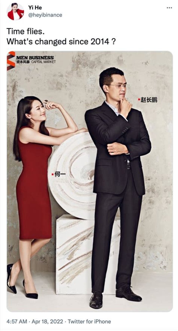 Who Is Yi He? Changpeng Zhao Wife Wikipedia And Age Breaking News in