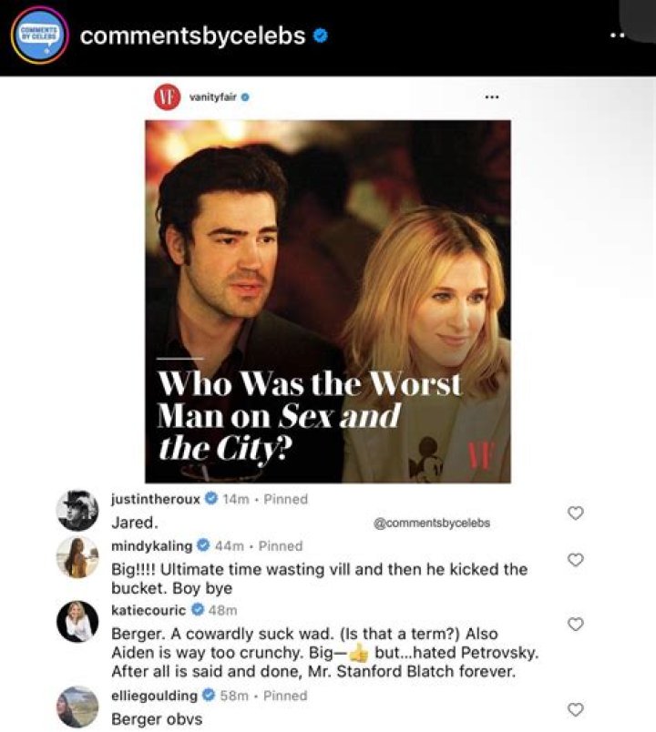 Who Was the Worst Man on &lsquo;Sex and the City&rsquo;? Vanity Fair