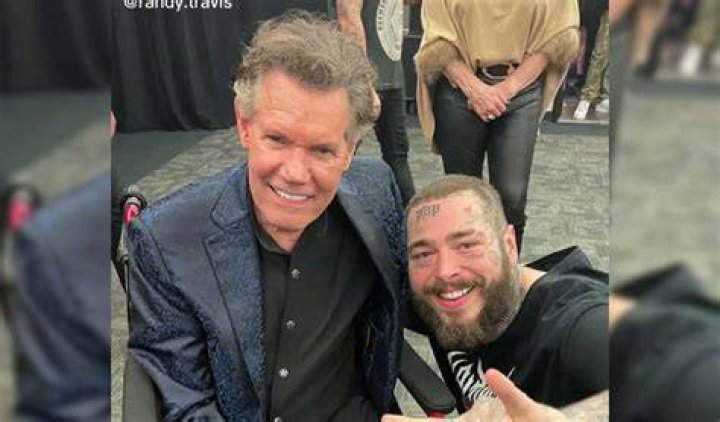 Why was Randy Travis in a wheelchair in the Post Malone video