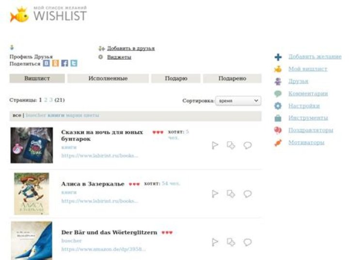 WISHLIST.RU Коньки
