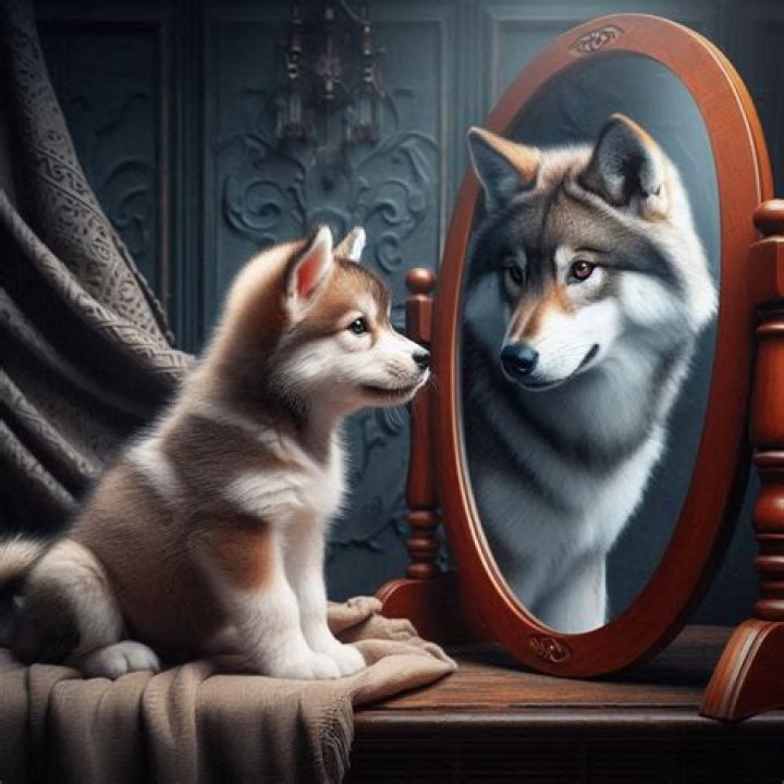 Wolf Spirit Mirror DK Creations