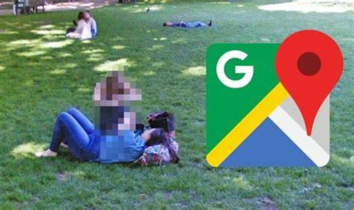Woman Flashes Google Earth