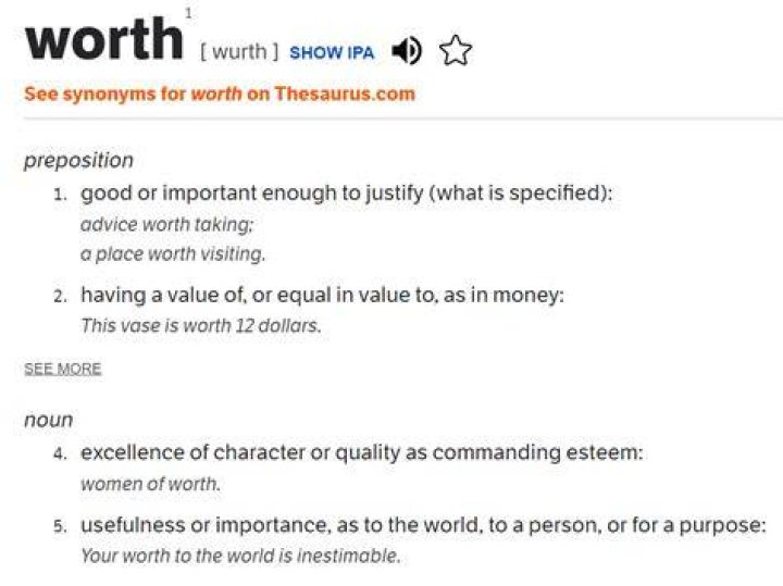 Worth Meaning of worth YouTube