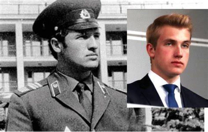 Young Alexander Lukashenko and his 16 years old son Nikolai belarus