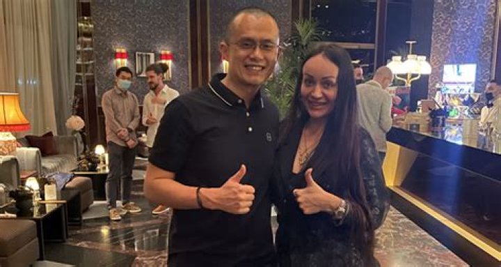 Yuliana Grasman meets Changpeng Zhao one of the Most Richest Person