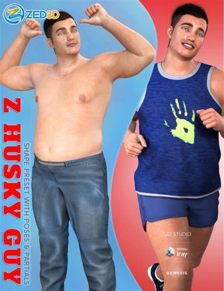 Z Husky Guy Shape Preset and Poses for Genesis 8 Male Daz 3D