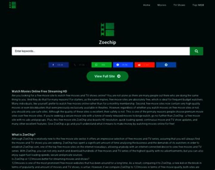 ZoeChip Stream and Watch Online Free Movies and TV shows Popular Factor